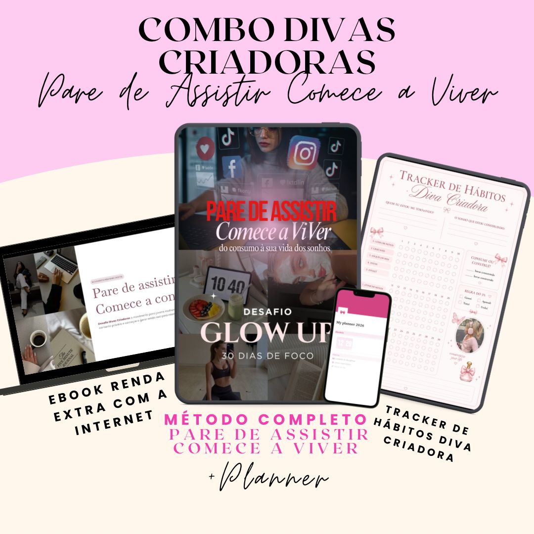 Combo Divas Criadoras — ebook, método completo e tracker de hábitos